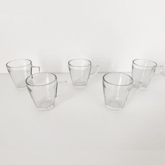 1970’s MCM Glass Espresso Cups, Set of 5 - Picture 5 of 7